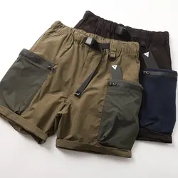 Lockere, schnell trocknende, lässige, funktionelle Cargo-Shorts für Herren mit großer Tasche