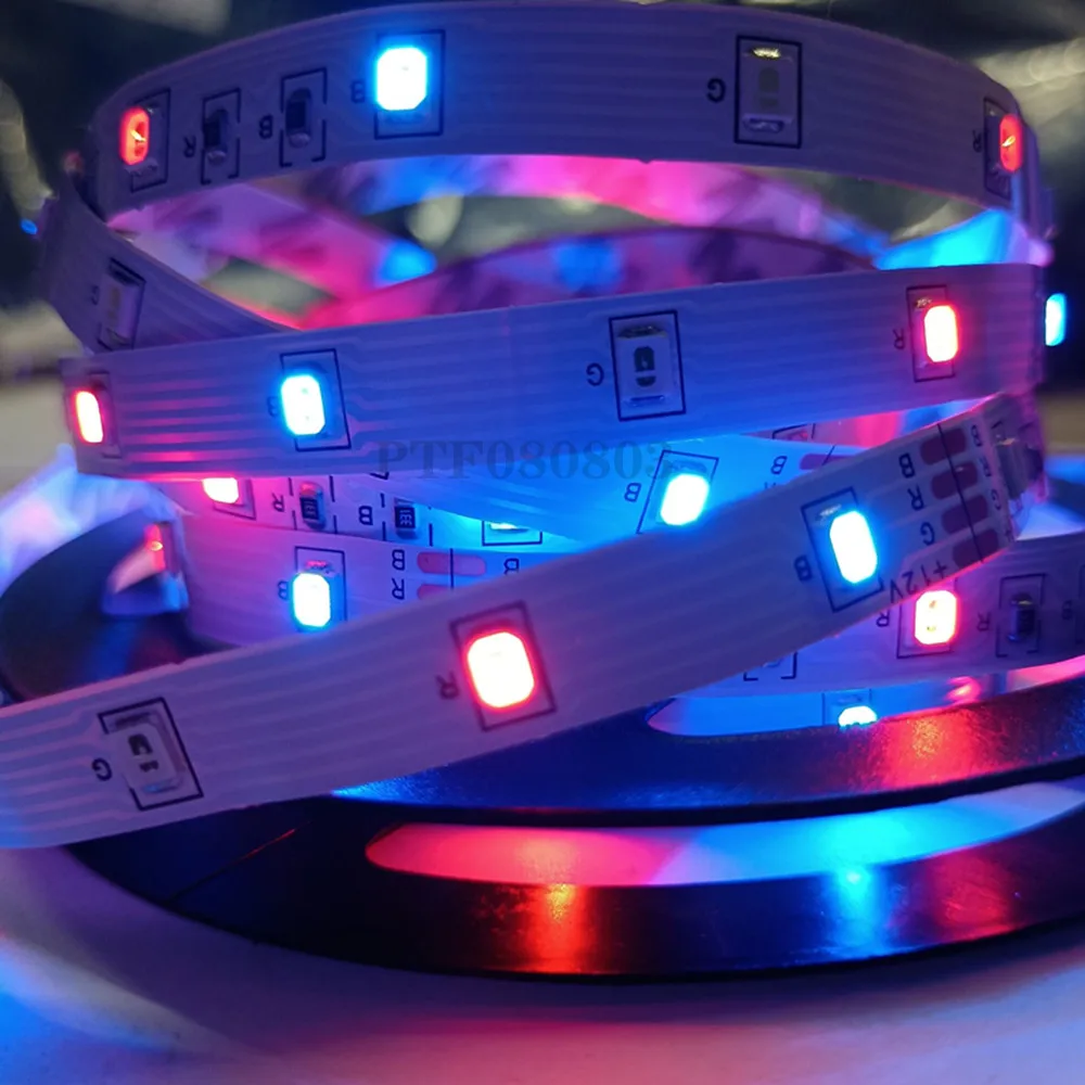 120Led Led Strip 2835 5M 12V Tape Light 60LED Flexible Led Ribbon Pixel RGB White Pink Warm White Blue New Upgraded Brighter