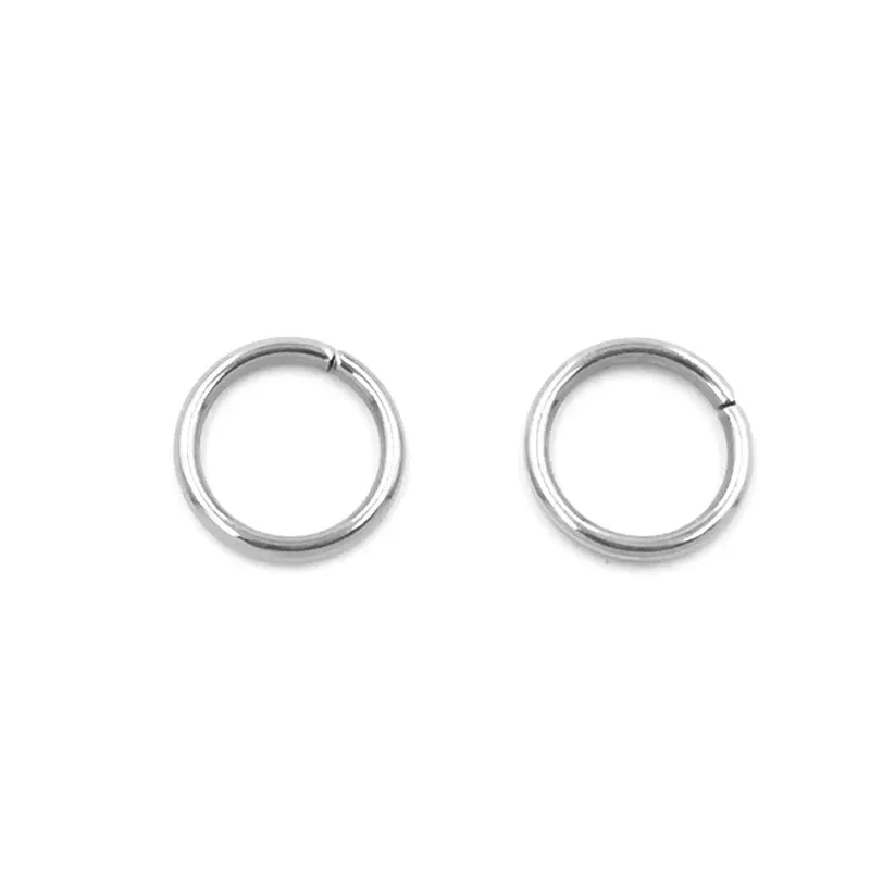 1500Pcs Silver Tone Round Stainless Steel Split Open Jump Rings DIY Crafts Jewelry Making Accessories 10x1.2mm