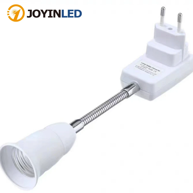 E27 Lamp Base Wall EU / US Plug Flexible Light Holder Bulb Adapter Light Socket Energy Saving Light Bulb Adapter Plug Switch