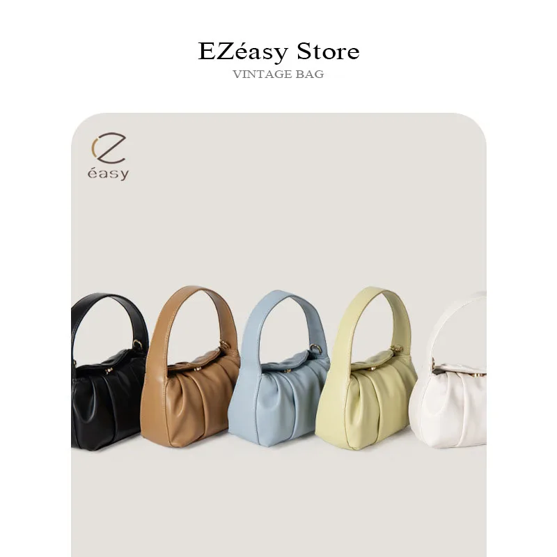 EZeasy Light Luxury Niche Designer Bags for Women Solid Color Pillow Bag Fashion Women Handbags Totes Messenger Crossbody Bag