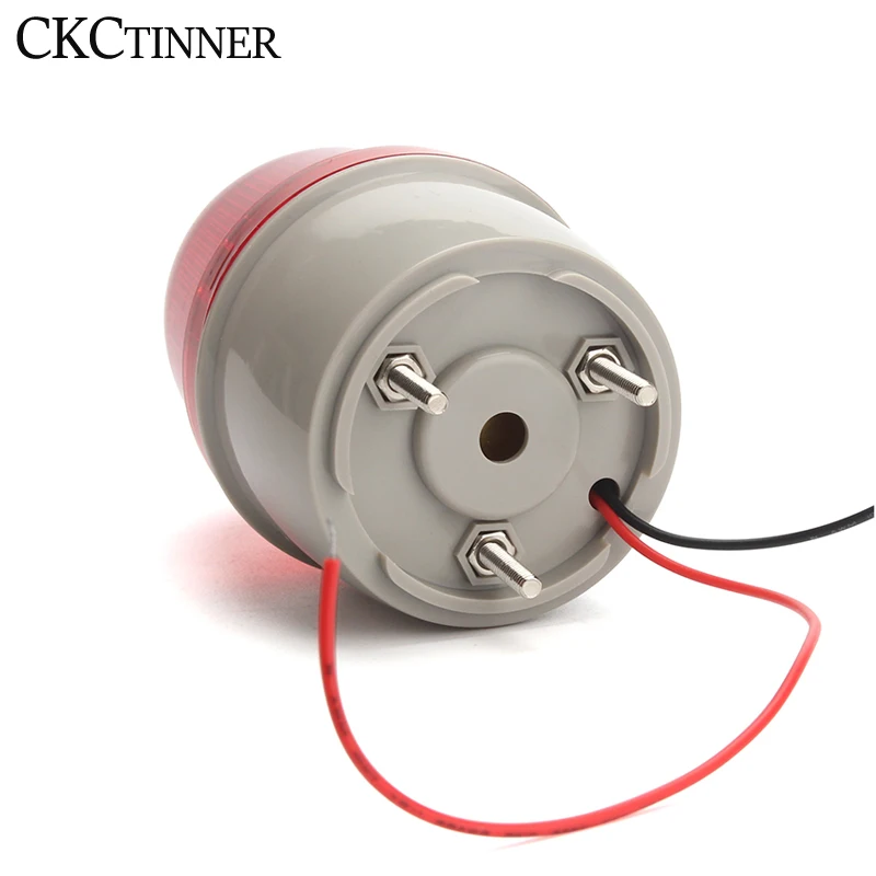 Indicateur lumineux stroboscopique rond à LED, lampe de sécurité, alarme de signal d\'iode, clignotant-220, 12V, 24V, 2071 V