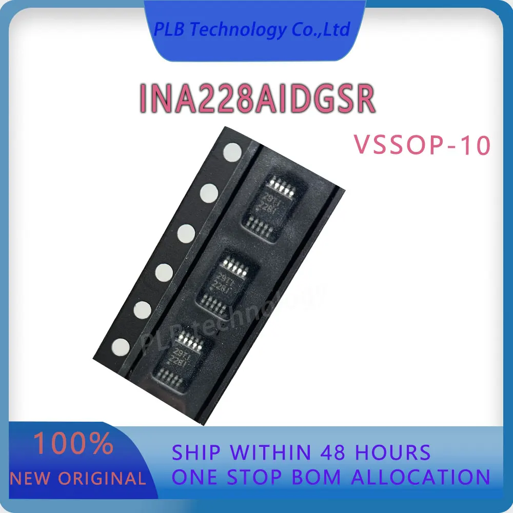 

INA228 original INA228AIDGS IC 85V 20-bit ultra-precise I2C output current voltage power energy charge monitor VSSOP10