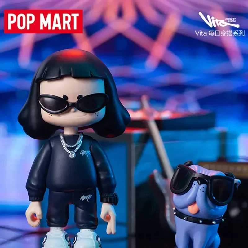 

Popmart Vita Everyday Wear Series Blind Box Guess Bag Mystery Box Toys Doll Cute Anime Figure Desktop Ornaments Gift Collection