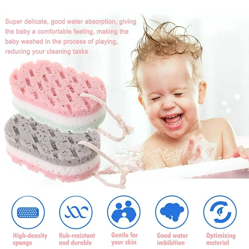 Bola de baño de esponja, removedor de piel de ducha, frota para todo el cuerpo, exfoliación, cepillo de masaje, depurador, accesorios de baño, alta calidad, 1 unidad