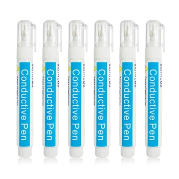 Caneta de tinta condutora super condutividade para experimentos de física projetos de circuito diy cor bronze prata opcional