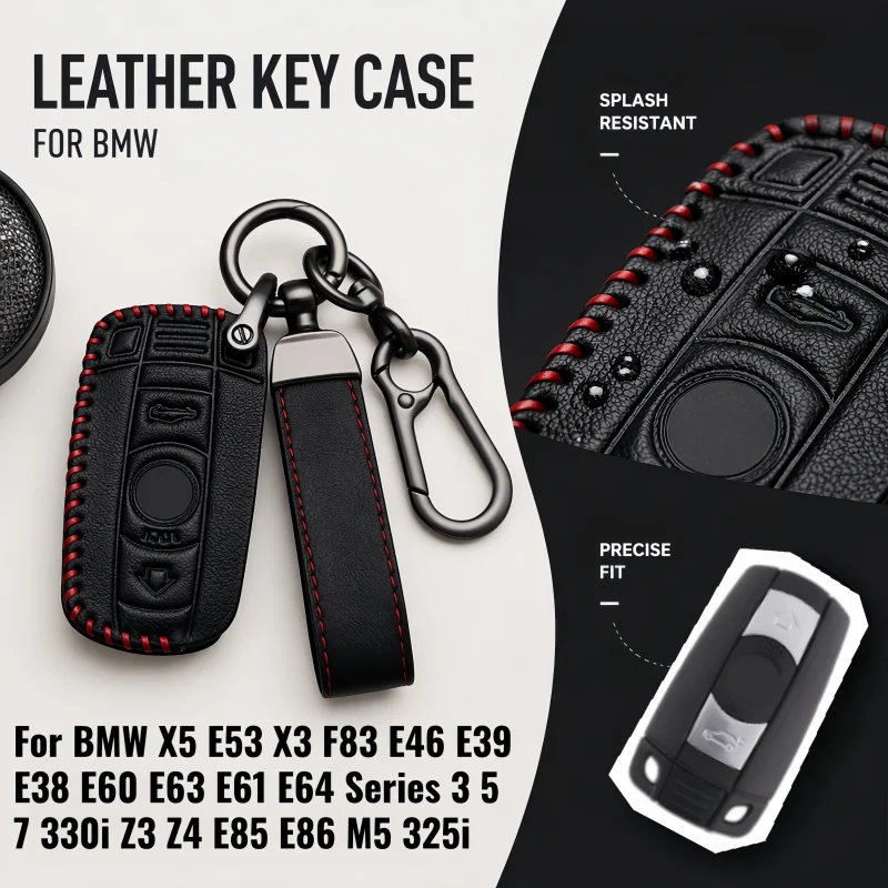 For BMW X5 E53 X3 F83 E46 E39 E38 E60 E63 E61 E64 Series 3 5 7 330i Z3 Z4 E85 E86 M5 325i Car Key Case Cover Shell Fob