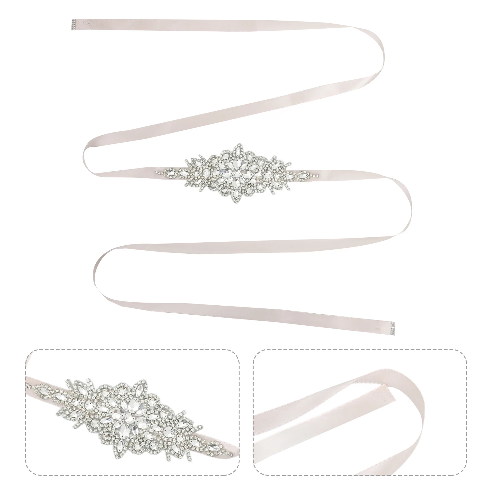 

Crystal Belt for Wedding Bridesmaid Decorate Belts Dresses Rhinestones Bling Mother