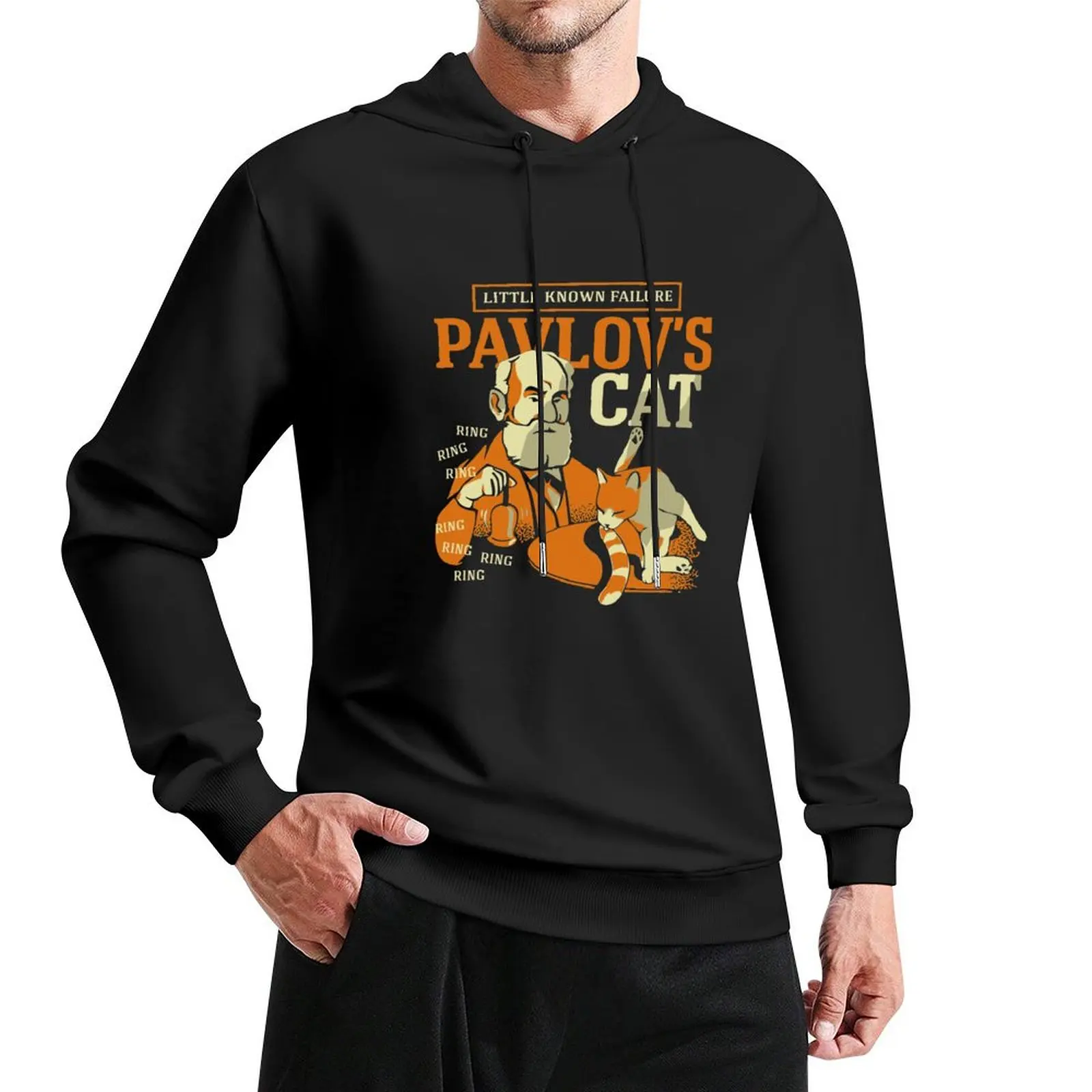 Little known failure pavlov s cat ring ring Pullover Hoodie fashion men men's clothes tracksuit