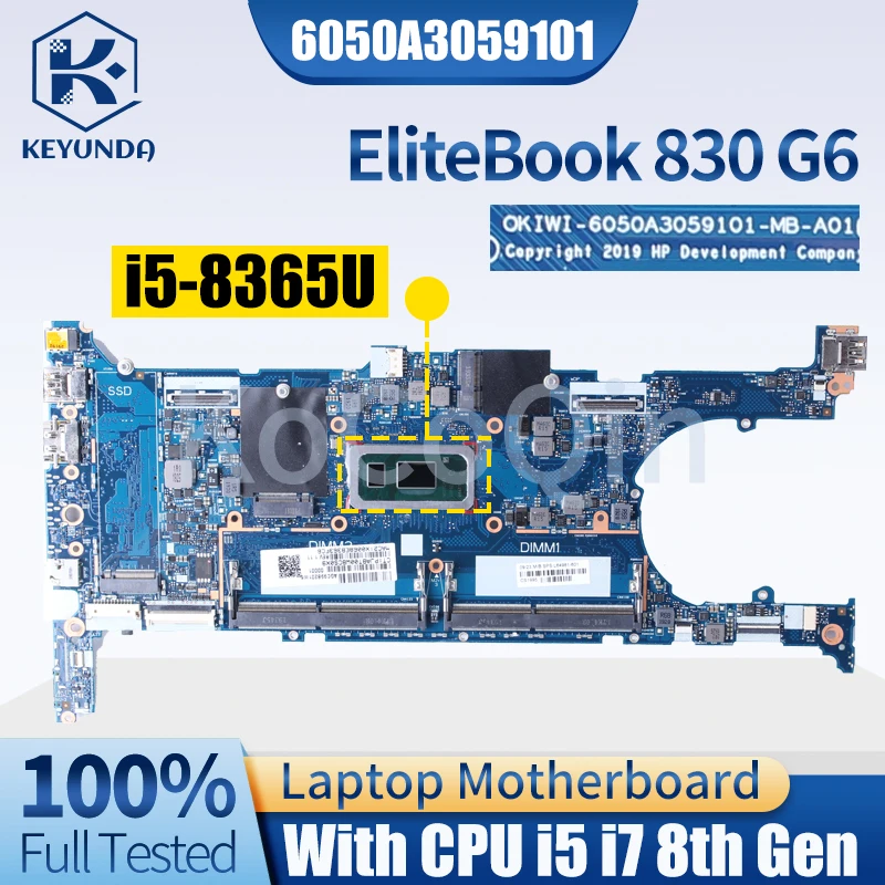 Imagem -02 - Placa-mãe Portátil para hp Elitebook Notebook Mainboard Teste X360 830 g6 6050a3059101 L64982601 L64980-601 L64981-601 i5 i7