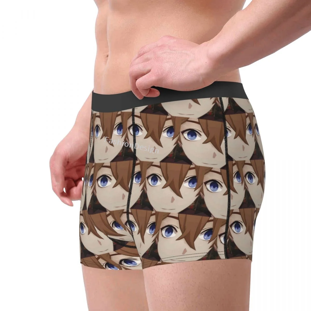 Childe Tartaglia Genshin Impact Game Underpants Homme Panties Man Underwear Print Shorts Boxer Briefs