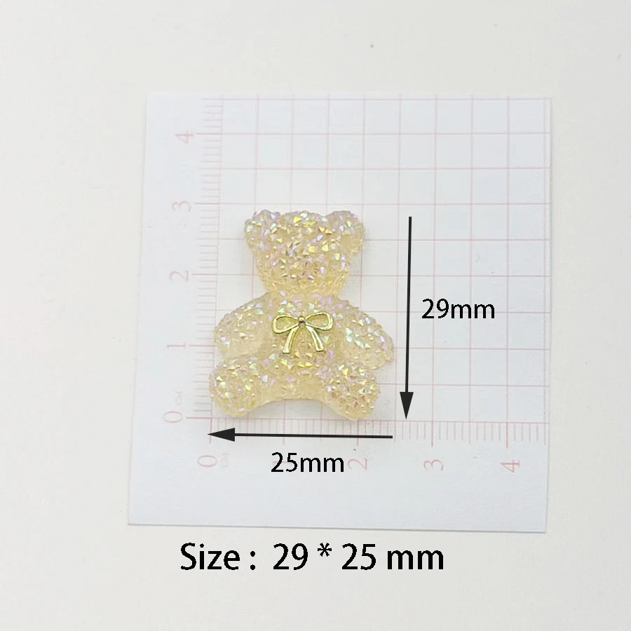 Glitter Bear Cabochons 2