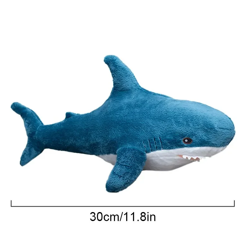 30cm Shark Toy Soft Plush Sea Animal Companion Cushion Doll Bedroom Sofa Decoration Kids Boys Birthday Christmas Gift