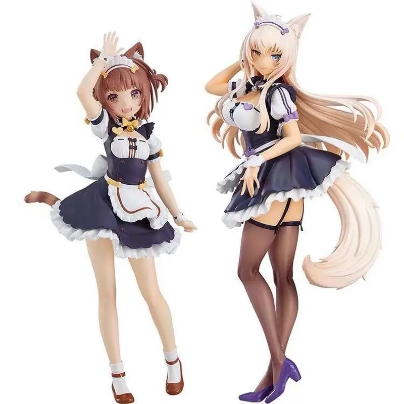 Charming Radiant With Joy Gk Cat Girl Figure Chocola Vanilla Azuki Coconut Collectible Anime Statue Desktop Decor For Anime Fans