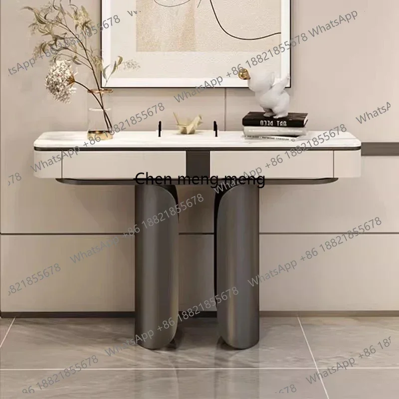 

D182Luxury Console Tables Storage Drawers Entryway Trendy Corner Table Hallway Aesthetic Consolle Da Ingresso Furniture Entranc