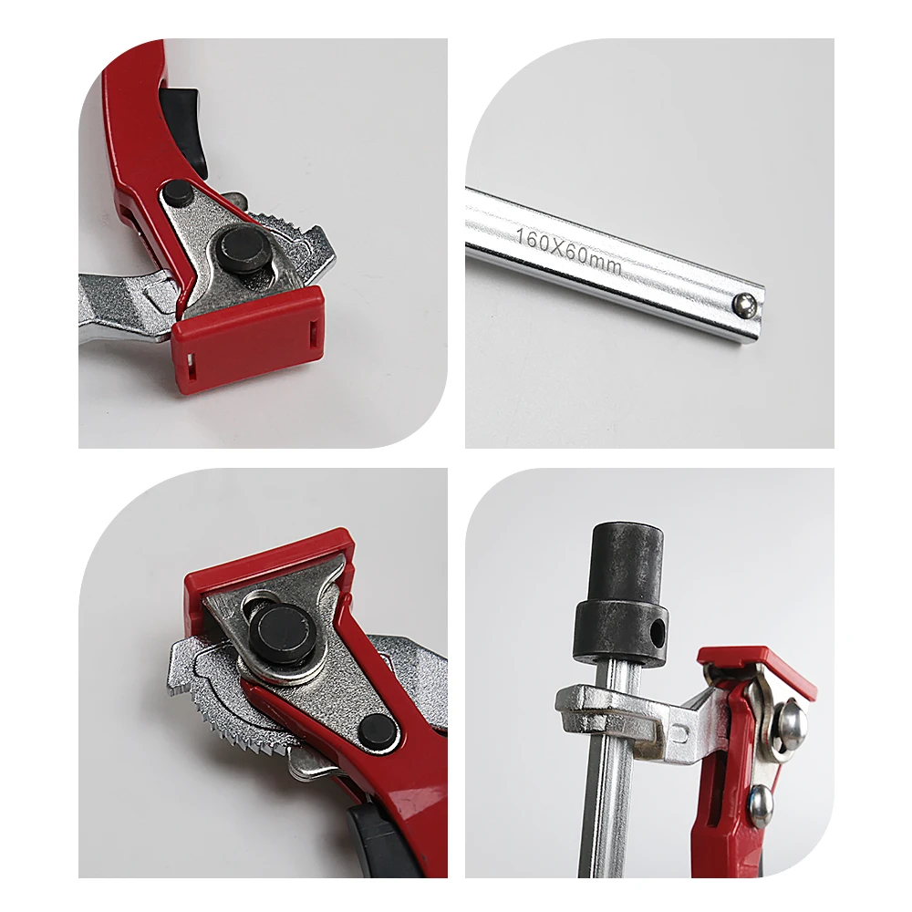 Allsome 2 قطعة 19/20 مللي متر النجارة باستمرار المشبك ثقب أداة Ratc تصعيد الجدول المشبك آلات اكسسوارات سطح المكتب الصحافة السريعة