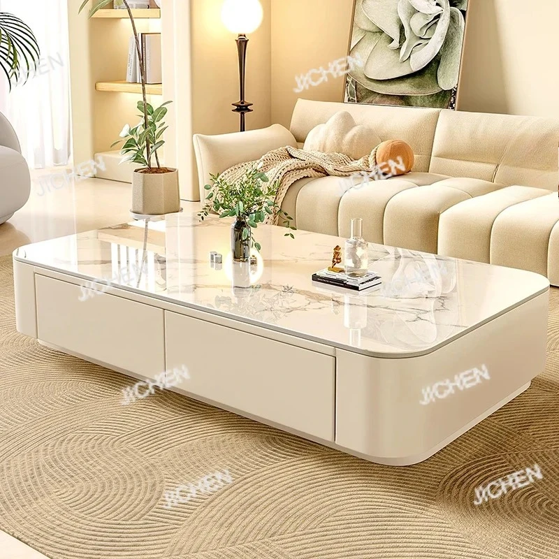 Günstiger süßer Couchtisch, transparent, schlicht, modern, luxuriös, Dekoration, Beistelltisch, Schreiben, Mesas Bajas, Wohnzimmermöbel