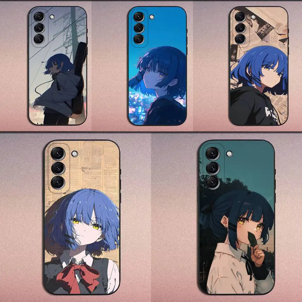

Ryou Yamada B-Bocchi Phone Case For Samsung Galaxy A20,A21s,A22,A31,A32,A52,A53,A72,73,A80 Soft Black Cover