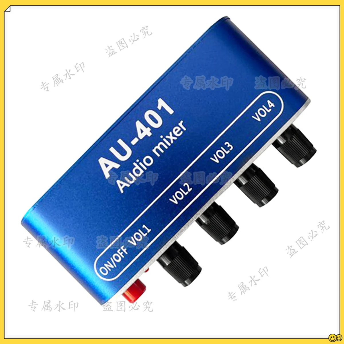 DC 5V-12V AU-401 Stereo Audio Mixer 4 Input 1 Output Individually Controls Board Sound Mixing DIY Headphones Amplifier-BLife