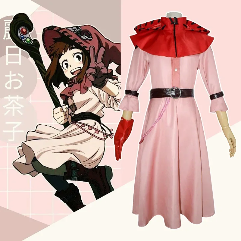 Boku No Hero Academia My Hero Witch Ochako Uraraka Cosplay Witch Uraraka Ochako Cosplay Costume Halloween Uniform Outfit