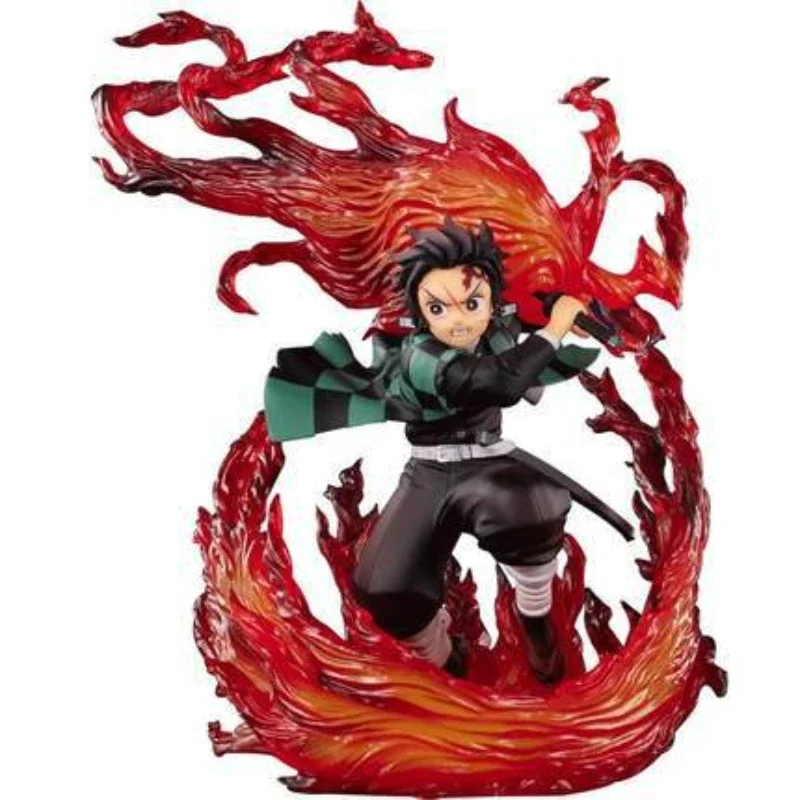 Nowy Demon Slayer Kamado Tanjirou ręcznie robione figurki oryginalne ręcznie robione pcv Model Anime rysunek fajna kolekcja chłopców zabawki prezenty