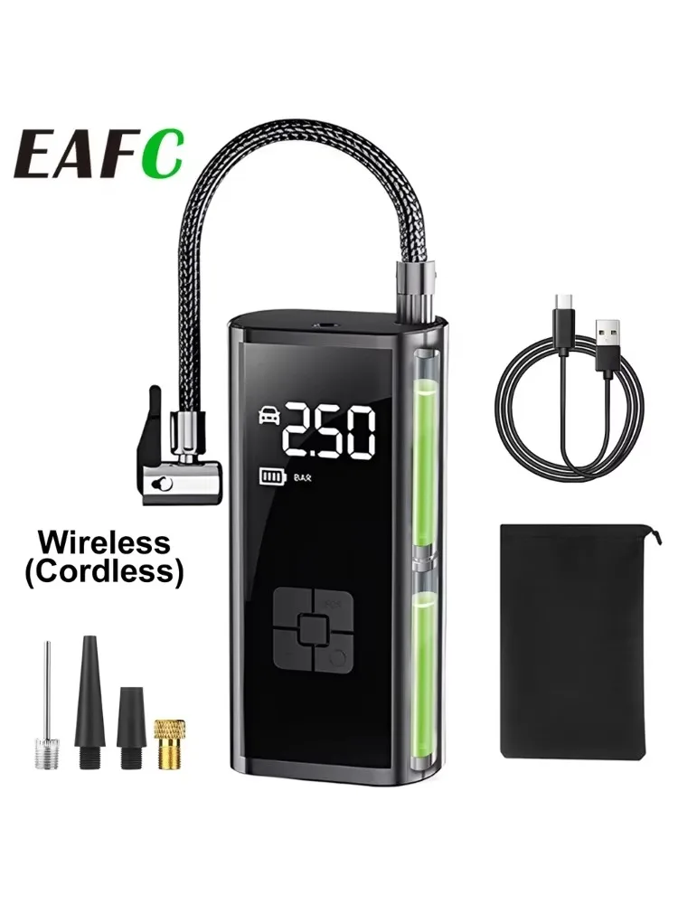 AliExpress EAFC Handheld Mini Air Compressor 12V 150PSI Portable Electric Air Pump Car Tire Inflator Digital For Auto Motorcycle Bicycle Tire