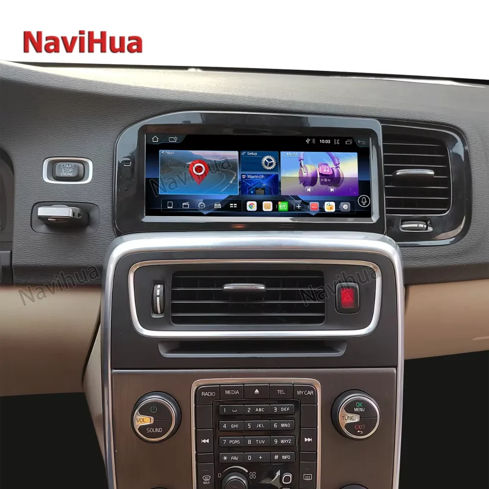 

Новый дизайн Navihua Android радио GPS навигация DSP Carplay автомобильный DVD-плеер Мультимедиа стерео аудио карта для Volvo S60 2011-2019