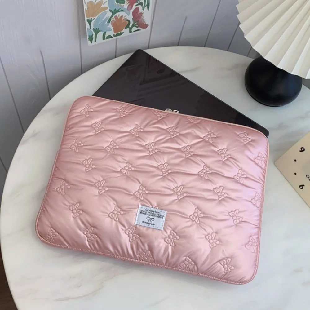 

Tablet Cover Bags Glossy Bow Cartoon Laptop Bag Shockproof Portable Tablet Sleeve Bag Sweet Kawaii Girl Computer Bag Laptop Case