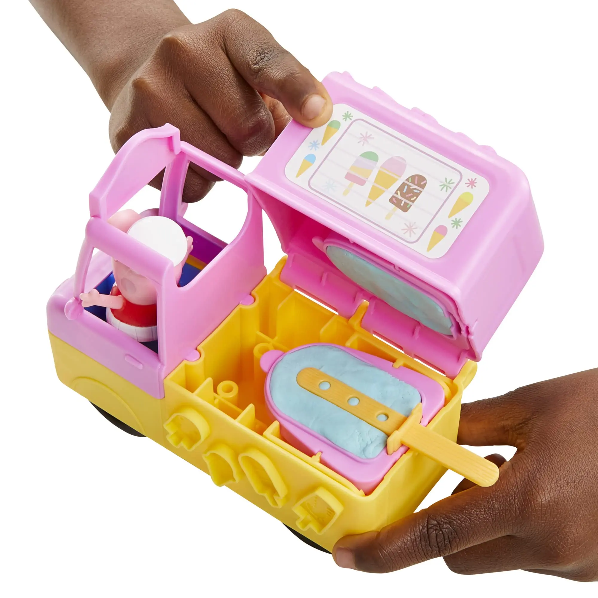 Play-Doh pepp's Ice Cream Playset con camion Cartoon Animal Models Anime Figure giocattolo da collezione per bambini regalo di compleanno