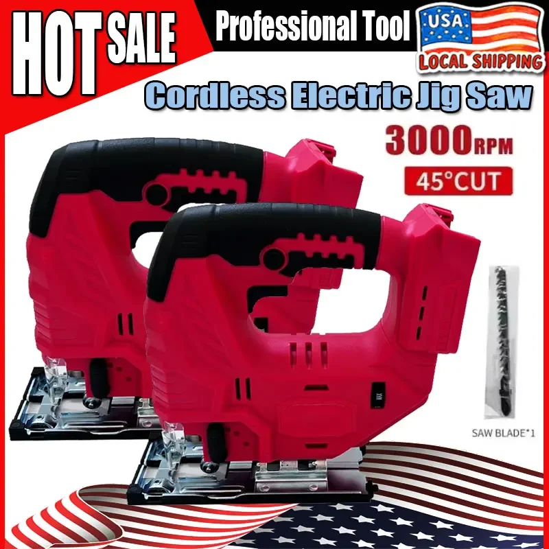 

Аккумуляторный бесщеточный лобзик Milwaukee 3000 об/мин, портативный регулируемый электроинструмент для работы по дереву, для аккумуляторов 18В