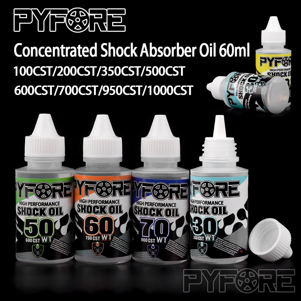 PYFORE 60ml Silicone Shock Absorbers Fluid Oil High Performance Shock Oil For RC Model Car Off-Road Crawler Monster Truck Buggy