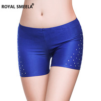 Belly Dance Safety Shorts Women's Belly Dance Clothes Leggings Tight-fitting Stretch Safety Pants with Diamonds Short Pants