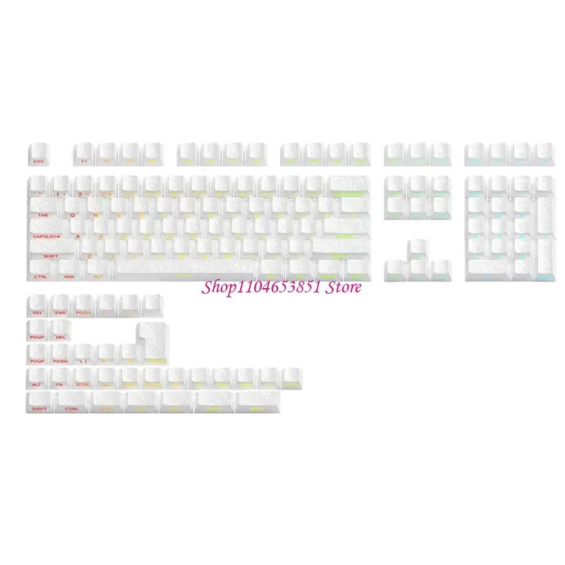 140 Keycaps Carbon Fiber Finish PBT Side Lettering For Mechanical Boards