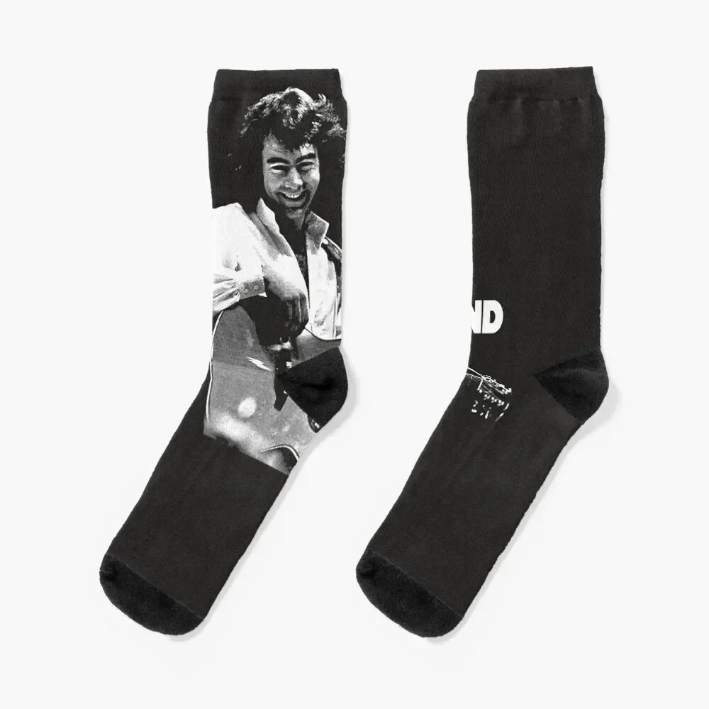 

White and Black Neil Distressed Art Diamonds American Singer Socks anti slip football warm winter hip hop Women's Socks Men's