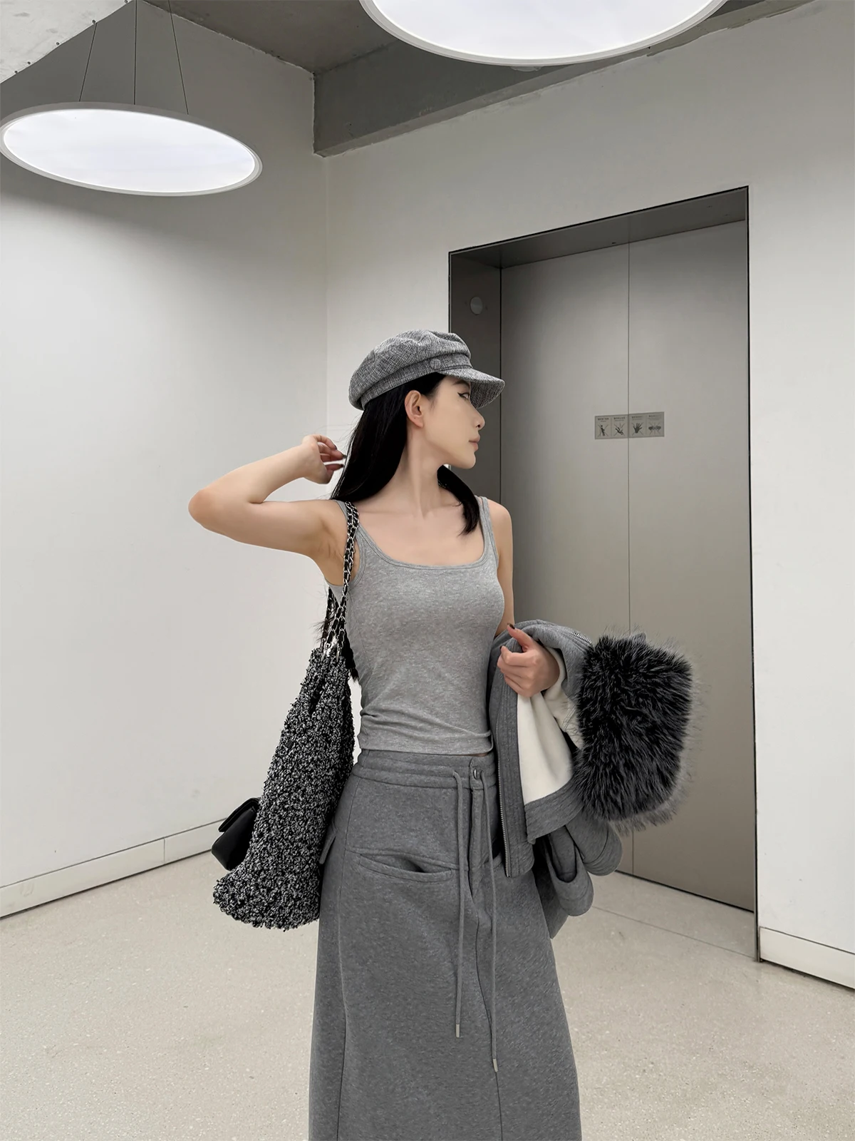 

PAPERLLL Camere Blend U-Ne Csole Vest Женская облегающая внутренняя одежда с накладкой на грудь Универсальная длина Sle ort Повседневная одежда