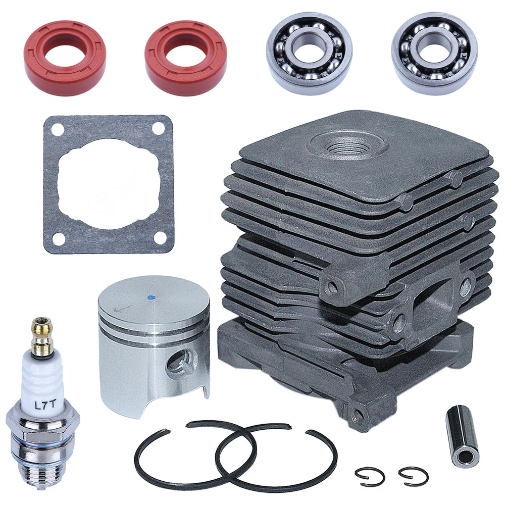 Cylinder Piston Kit 34mm For Stihl Fs38 Fs45 Fs46 Fs55 Km55 Hl45 Fs45L Fs45C Fs46C Km55C Km55R Km55Rc 41400201202