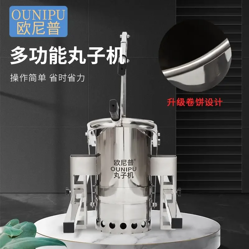 Ballmaschine Manuelle automatische Haushaltskommerzielle Fleischbällchenmaschine Rindfleisch Huhn Rettichpresse Formmaschine Klein