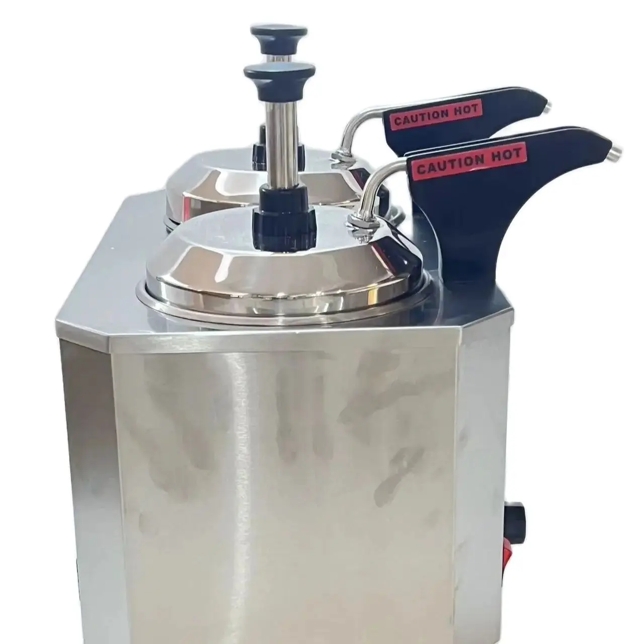 6L Stainless Steel Commercial Sauce Warmer, Chocolate and Cheese Dispenser, Sauce Pump Machine, Cylinder, 30 ~ 85 °C,