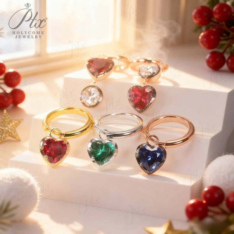 

Романтические серьги с драгоценными камнями в форме сердца 1-3 карата, разноцветные модные украшения для женщин, идеальная повседневная одежда, гипоаллергенная