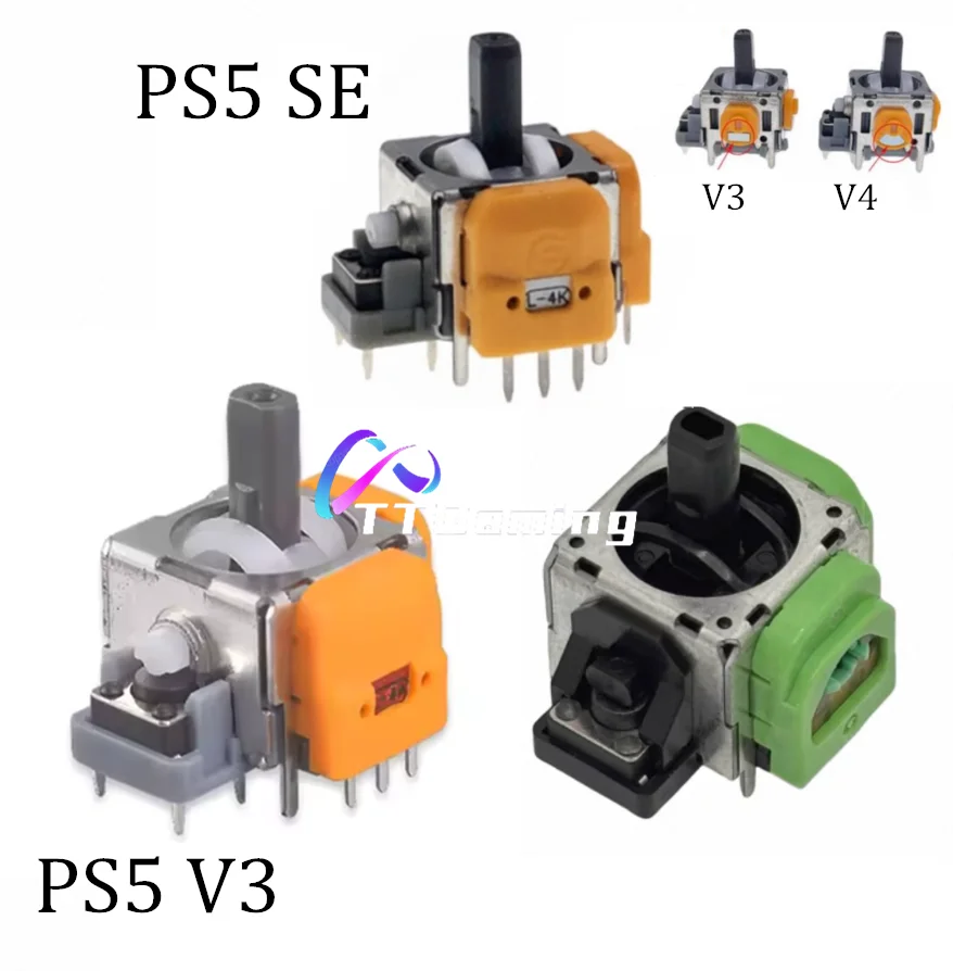 

100PCS For PS5 3.0 V4.0 Hall Effect Rocker Electromagnetic Analog Stick Third Generation Anti Drift Joysticks Senor Mould