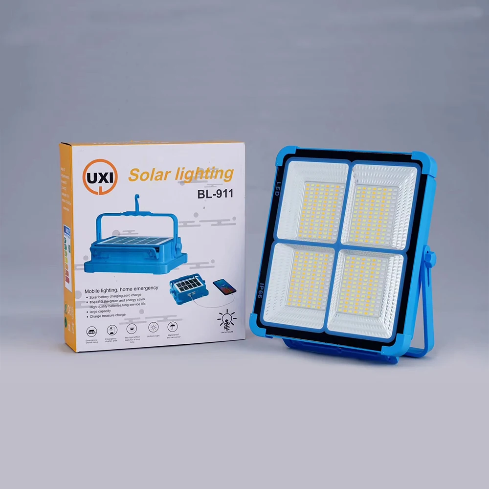 Portable Camping Light Tent Lamp USB Rechargeable LED Solar Flood Light Outdoor Waterproof Work Repair Lighting Emergency Lights