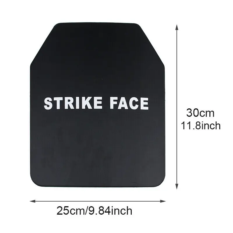 Imagem -02 - Placa de Aço à Prova de Balas para Tactical Vest Segurança Balística Body Armour Stab-proof Composite Board Anti Armadura Facada Nij Iiia Nível