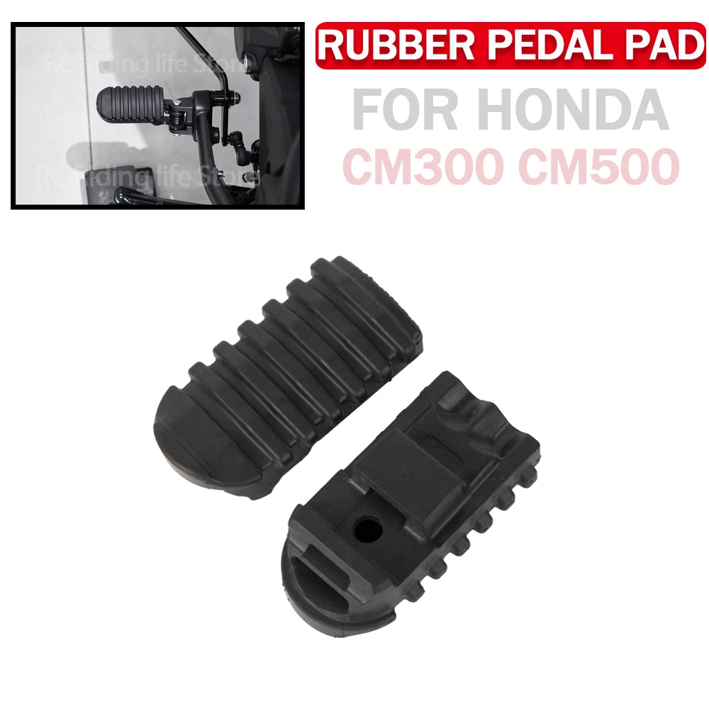 Motorcycle Foot Peg Rubber Sleeve Anti Slip Cover For HONDA CM300 CM500 CM 300 Footrest Protector Replacement Repair Parts CM500