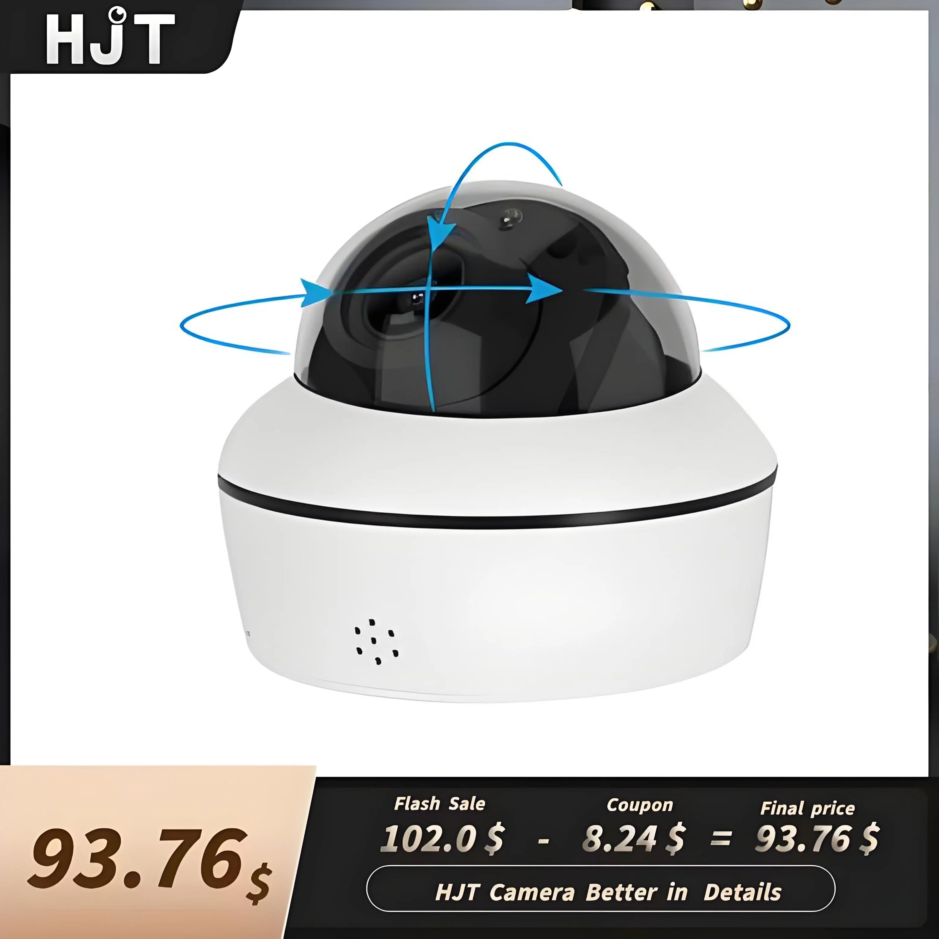 

HJT So-ny335 5MP Security Surveillance IP камера POE PTZ Dome 5X Zoom Autofocus Human Tracking Two Way Audio IR Night