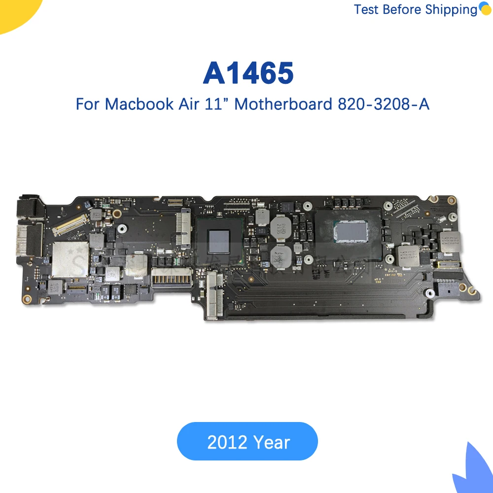 

Оригинальная материнская плата A1465 для Macbook Air 11,6 дюйма A1465, материнская плата 820-3208-A 1,7 ГГц/2,0 ГГц 4 ГБ/8 ГБ 2012 год