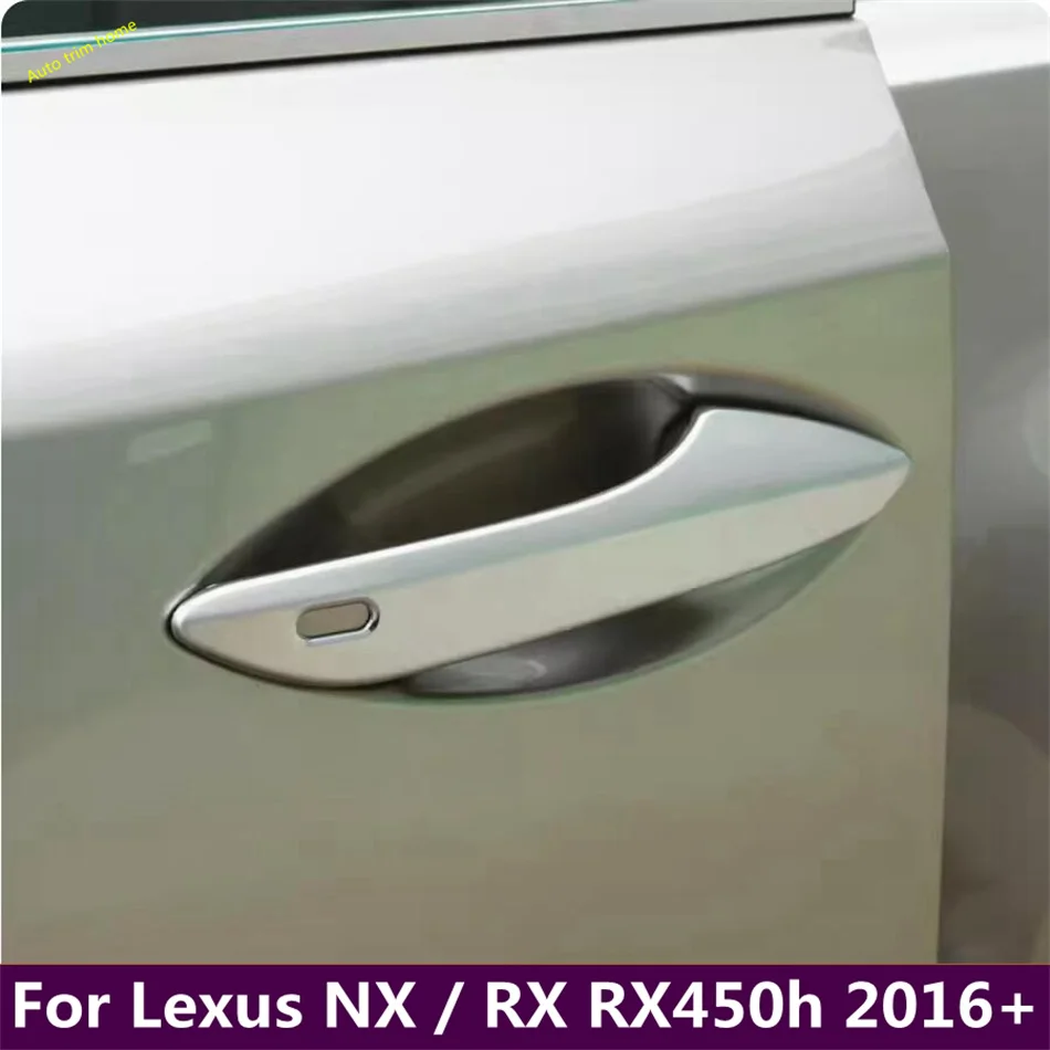 

Car Door Pull Doorknob Handle Catch Cap Sequin Decoration Frame Cover Trim Fit For Lexus NX / RX RX450h 2016 - 2022 Accessories