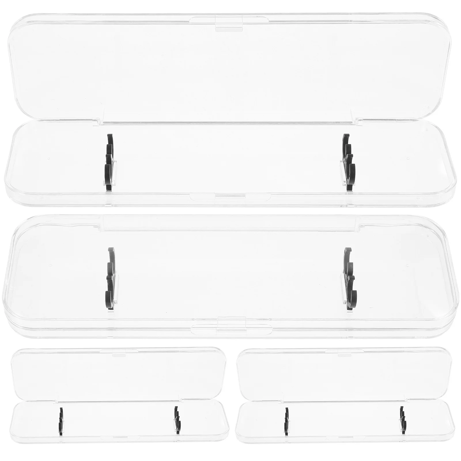 

4Pcs Pen Case Steel Shell Display Box for Fountain Pens Ballpoint Pencil Storage Gift Packaging Holder Travel Organizer