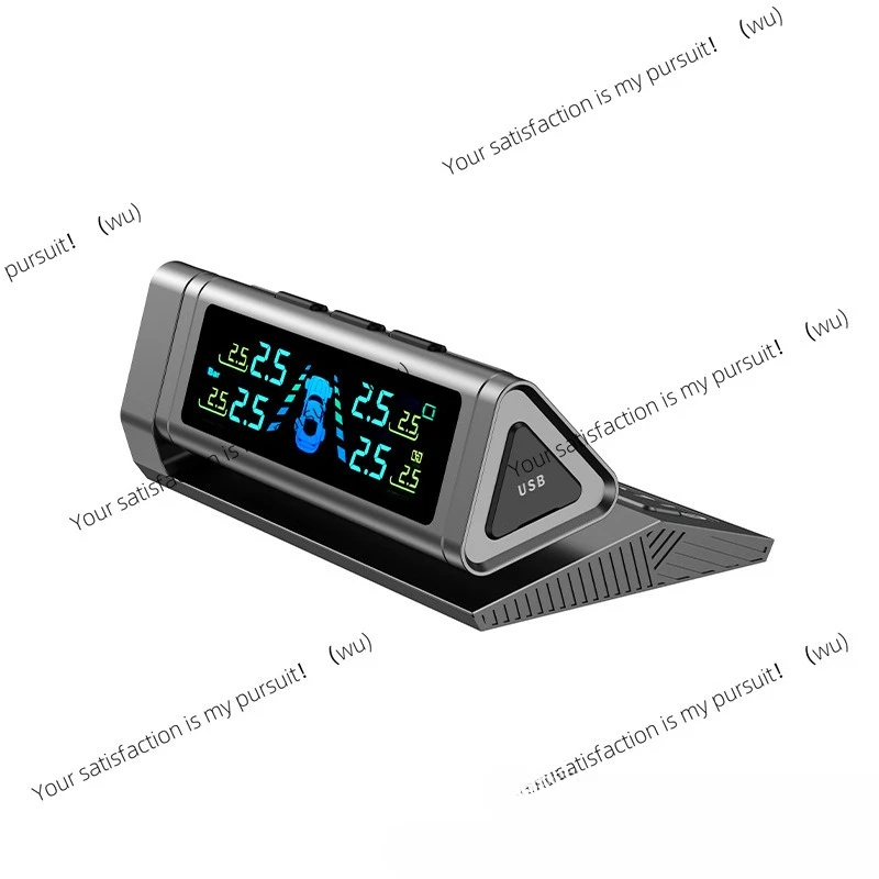 Automobile tire pressure monitor tpms built-in solar tire detection monitor high-precision tire pressure sensor