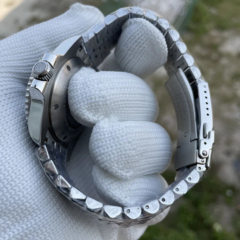 Steeldive Men Diver Watch GMT Automatic Mechanical Wristwatch 30ATM Waterproof C3 Luminous NH34 Sapphire Ceramic Bezel