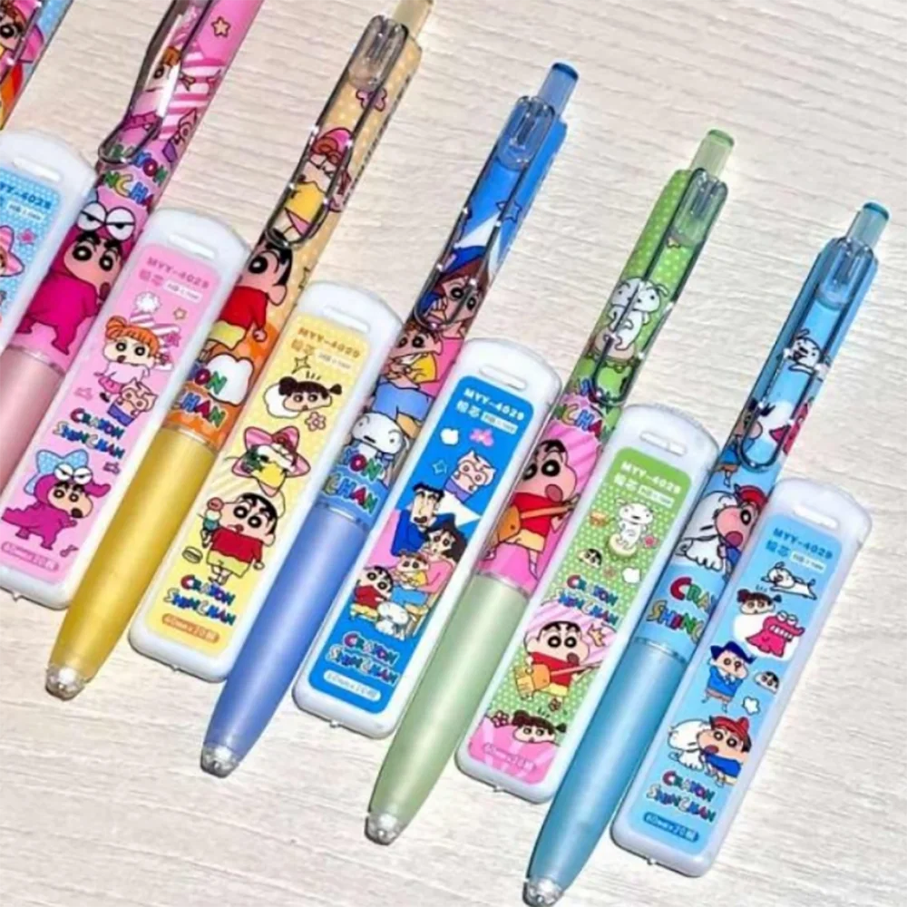 

1/8 шт., набор механических карандашей в стиле аниме Shin-Chan, канцелярские принадлежности, сменный блок, нелегко сломать, автоматический карандаш, оптовая продажа